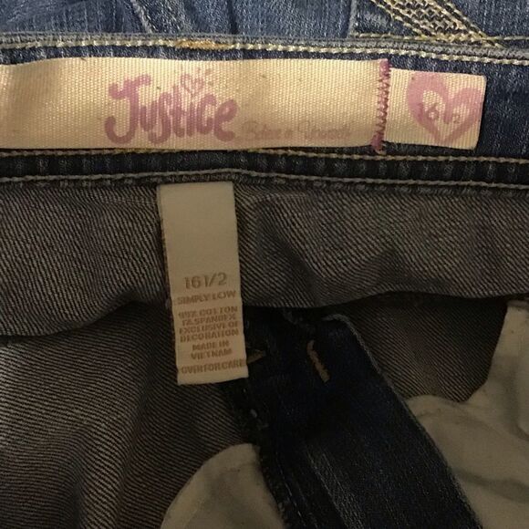 Justice Simply Low Juniors Jeans 16 1/2 - Picture 6 of 8